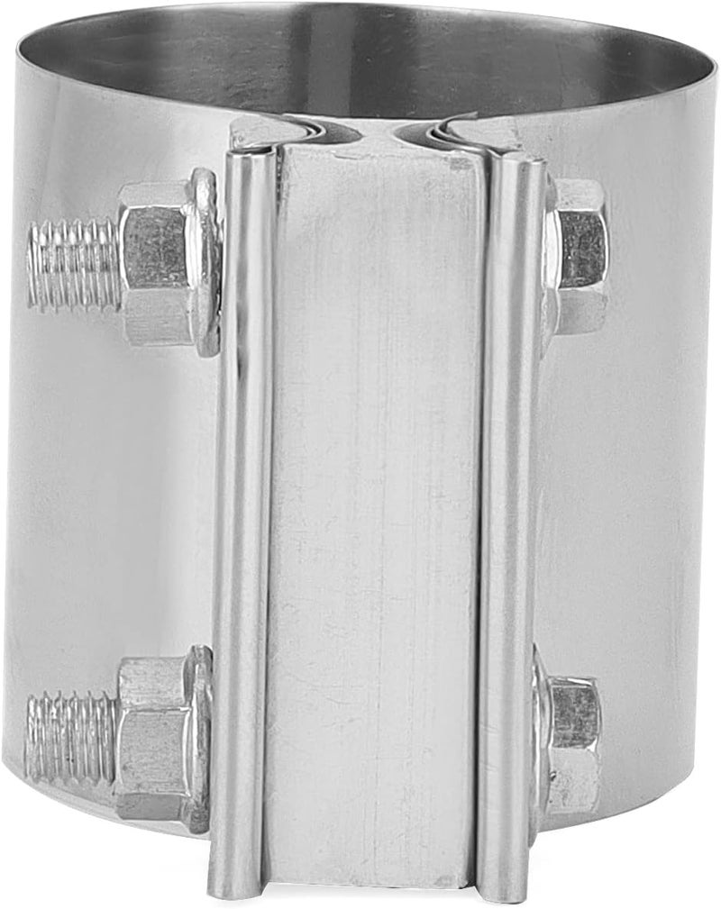 MANCHAP 4 Pack 3 Inch Butt Joint Exhaust Band Clamp, Stainless Steel Butt Muffler Clamp Band with Nuts for Exhaust Pipe - Image 5